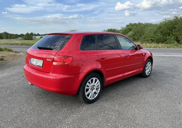 Audi A3 cena 20000 przebieg: 246125, rok produkcji 2007 z Dębno małe 277